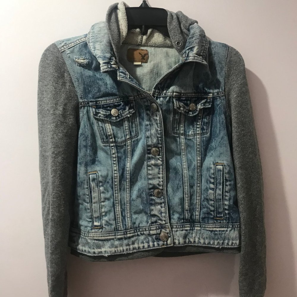Jean / Jersey Jacket with Hood